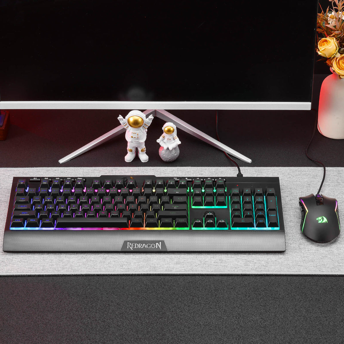 S151 Membrane Gaming Keyboard & Mouse Wired Combo, image 9 of 19