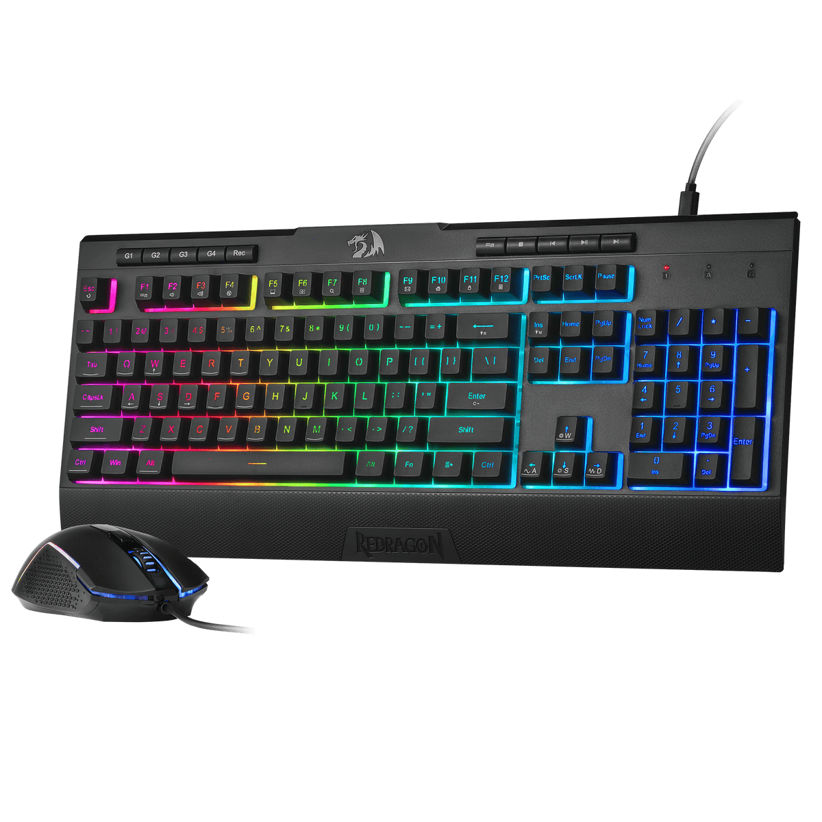 S151 Membrane Gaming Keyboard & Mouse Wired Combo, image 1 of 20 - enlarged view