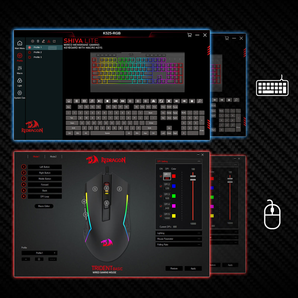 S151 Membrane Gaming Keyboard & Mouse Wired Combo, image 5 of 19
