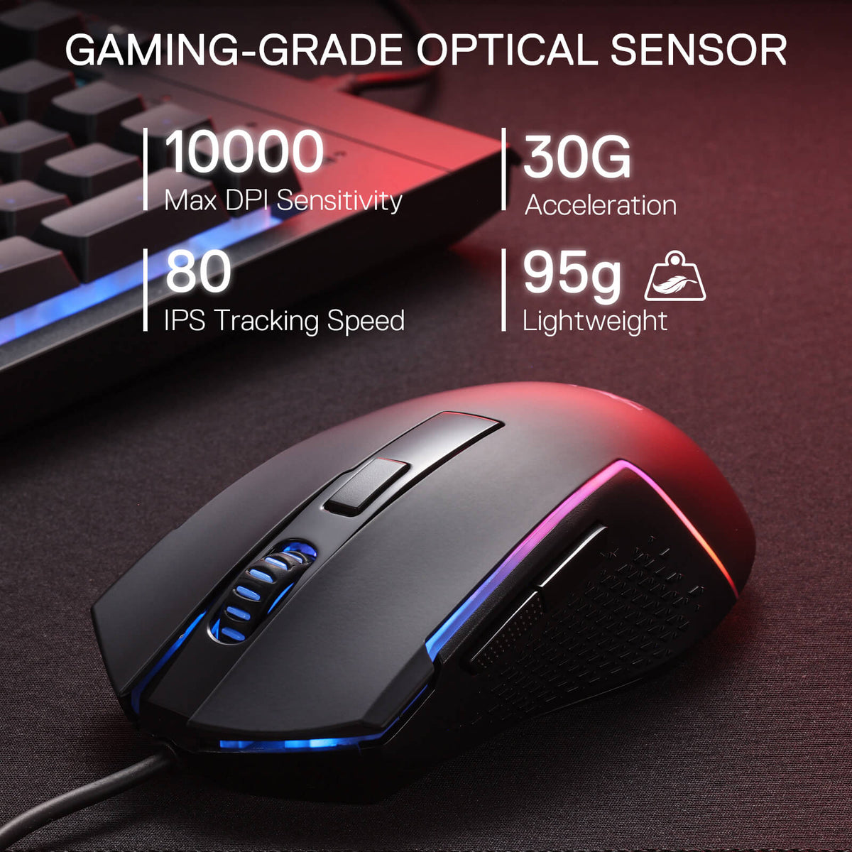 S151 Membrane Gaming Keyboard & Mouse Wired Combo, image 8 of 19