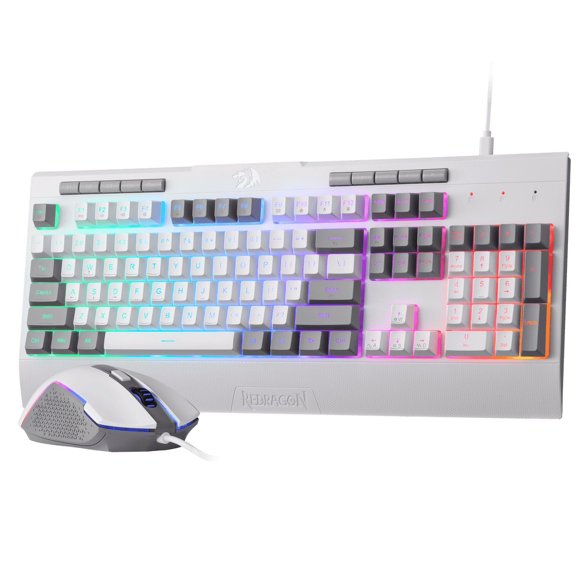 S151 Membrane Gaming Keyboard & Mouse Wired Combo, image 2 of 20 - enlarged view