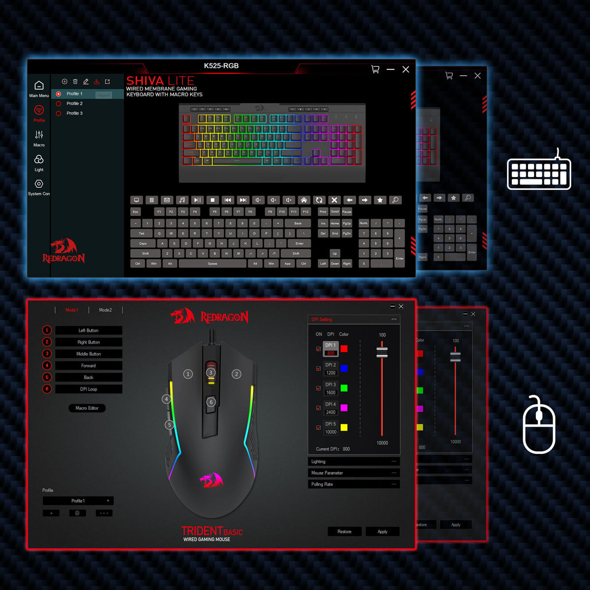 S151 Membrane Gaming Keyboard & Mouse Wired Combo, image 17 of 19