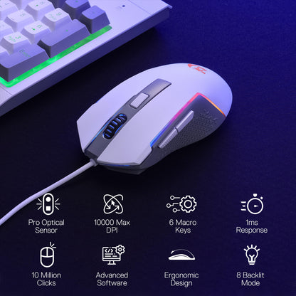 S151 Membrane Gaming Keyboard & Mouse Wired Combo - thumbnail 13