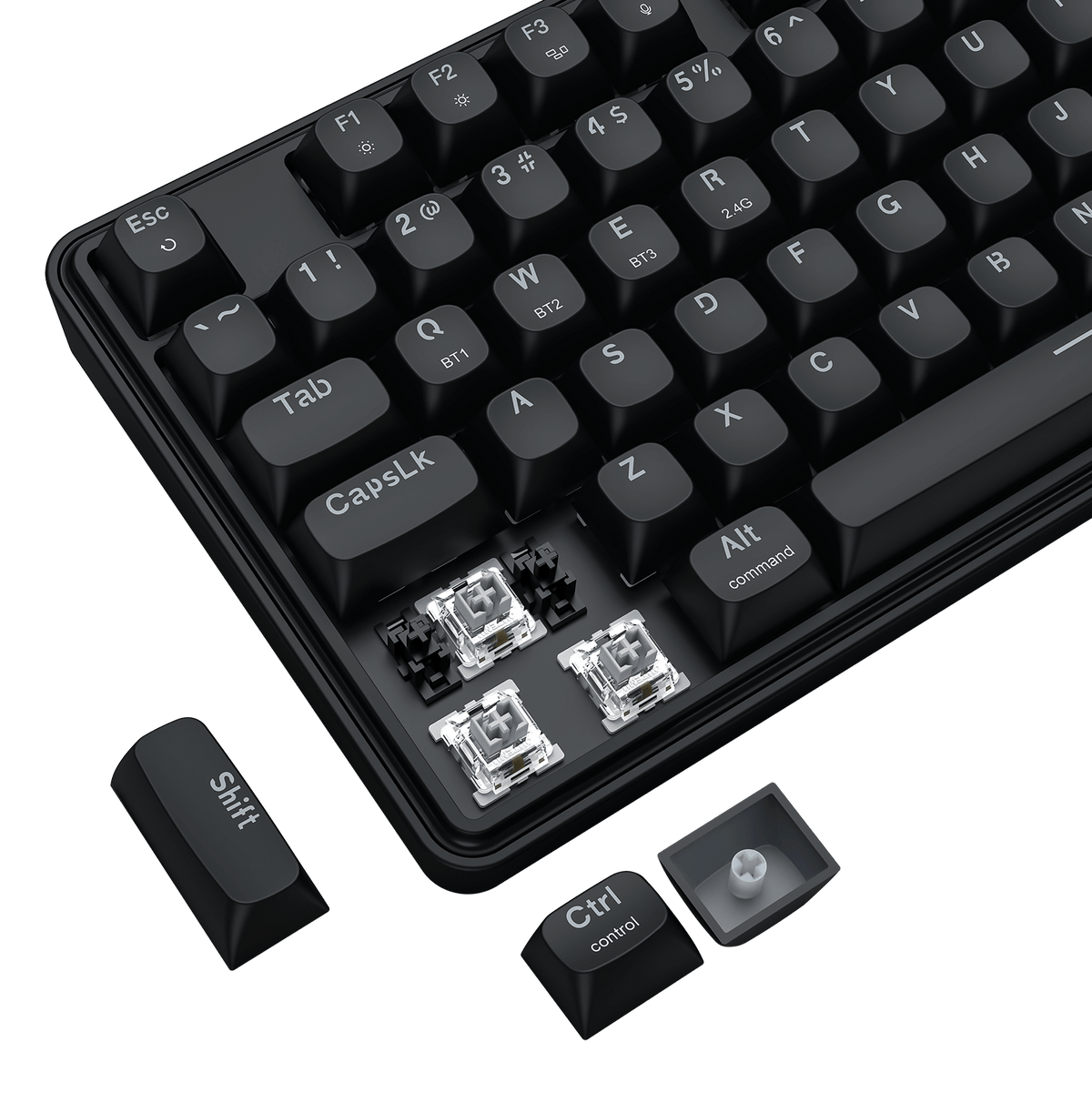 S163 3-Mode Wireless Gaming Keyboard & Mouse, image 12 of 14 - enlarged view