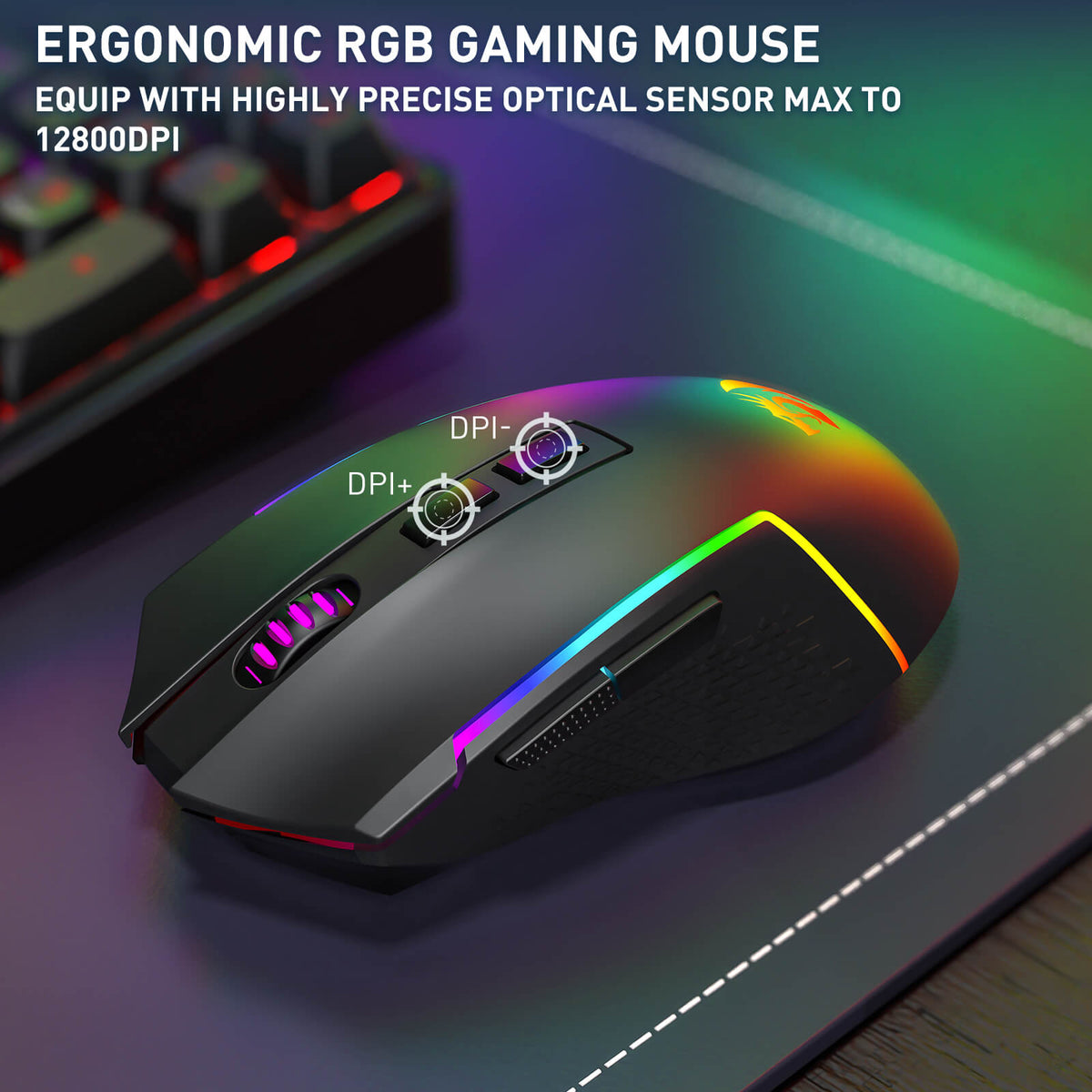 S163 3-Mode Wireless Gaming Keyboard & Mouse, image 5 of 14