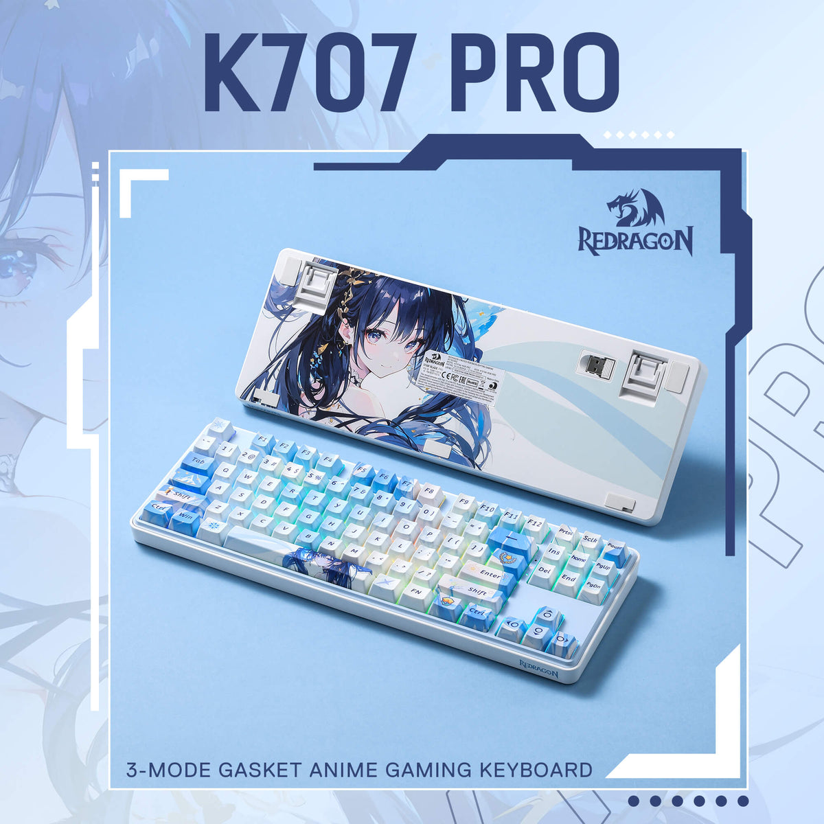 STAR BLADE K707 PRO Anime Keyboard, image 2 of 17 - enlarged view
