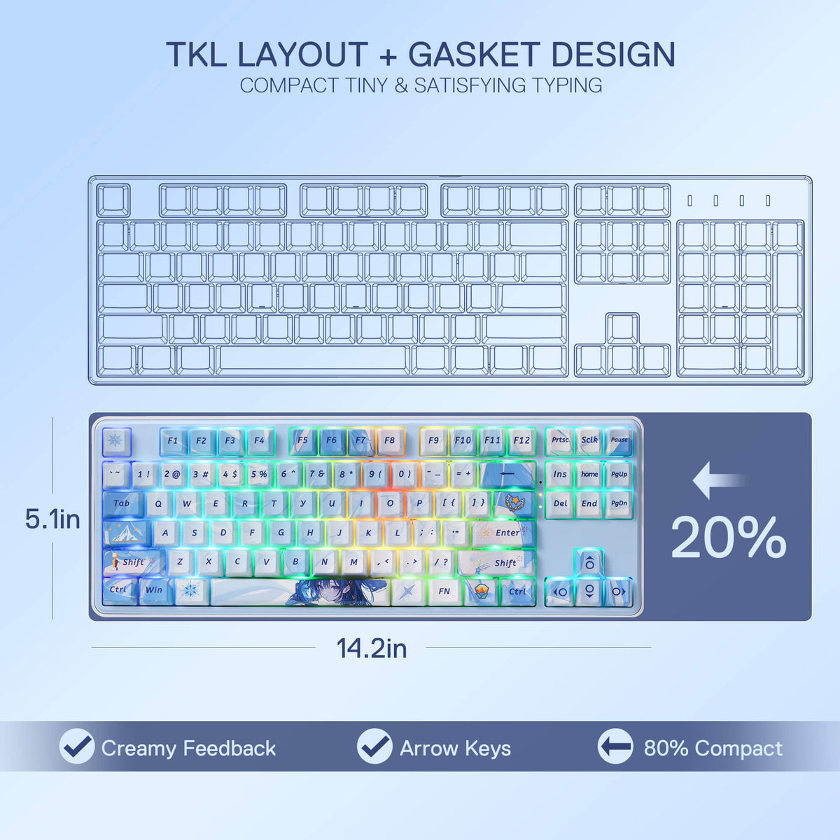 STAR BLADE K707 PRO Anime Keyboard, image 9 of 17
