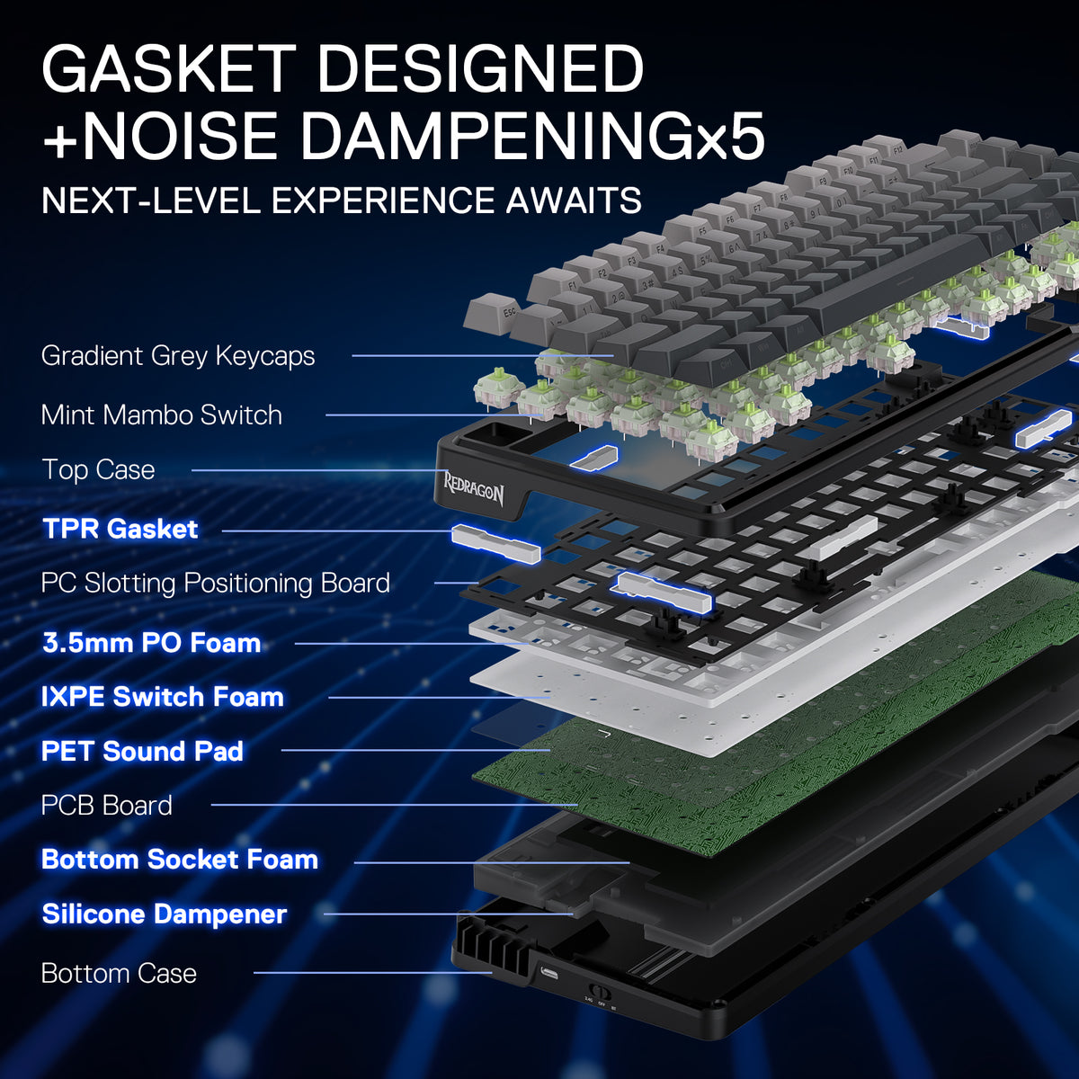 UCAL K673 PRO (Side Printed PBT Keycaps), image 8 of 17