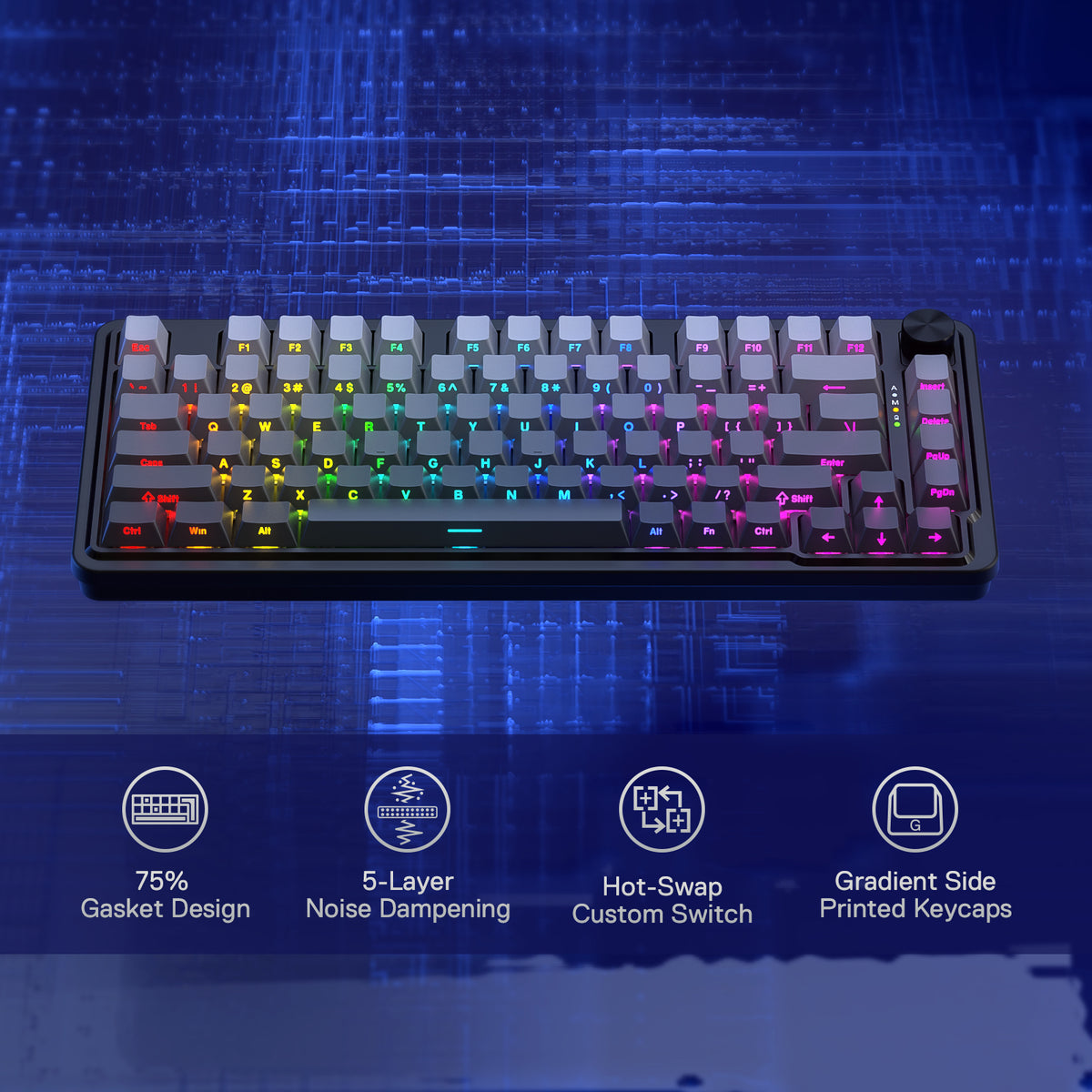 UCAL K673 PRO (Side Printed PBT Keycaps), image 4 of 17 - enlarged view