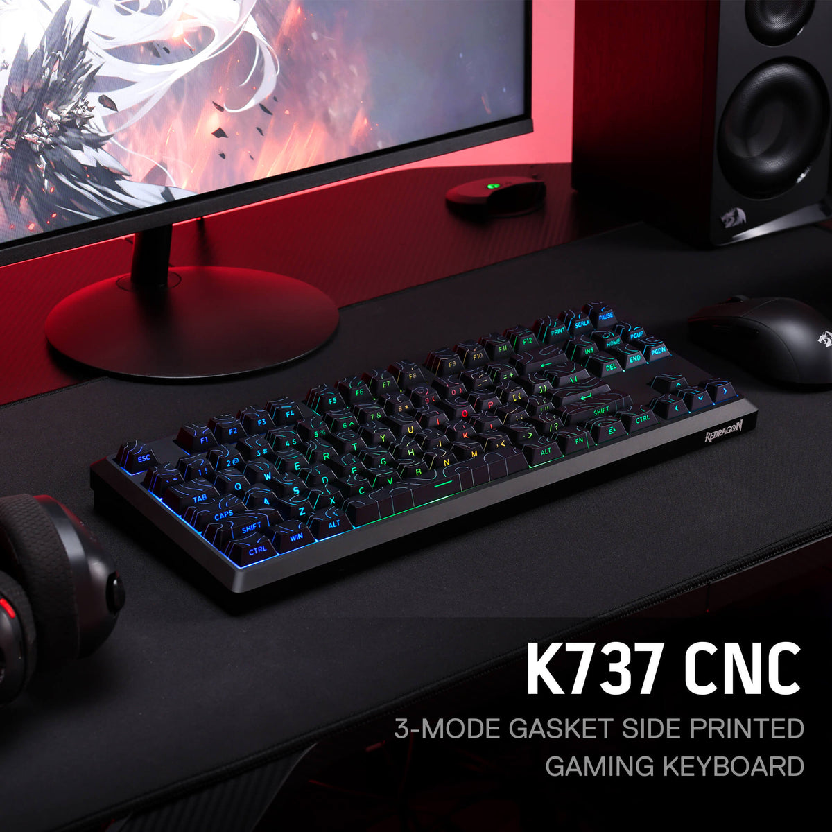 URANUS K737 PRO (Side Printed PBT Keycaps), image 3 of 10
