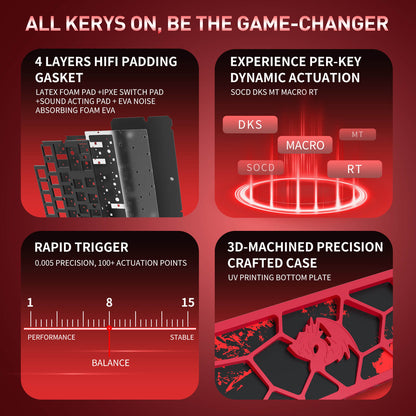 VENOM K753 HE Rapid Trigger Gaming Keyboard - thumbnail 6