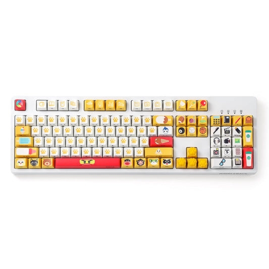 (Nur Tastenkappen) Redragon X LTC 108-Tasten OEM-Profil PBT Double Shot Tastenkappen 