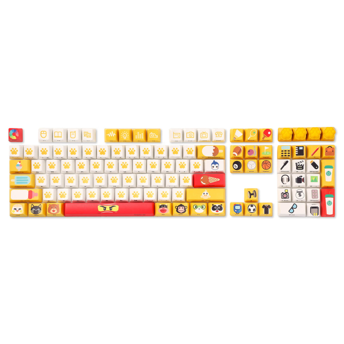 (Only Keycaps) Redragon X LTC 108-Key OEM Profile PBT Dou..., image 7 of 9