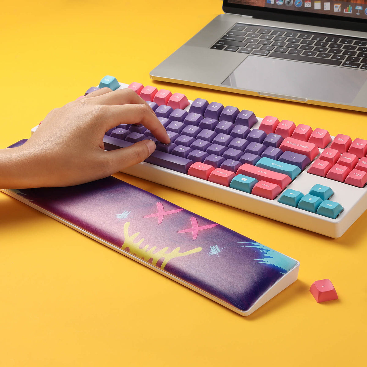 Repose-poignet pour clavier Redragon X LTC Neon Purple , image 6 of 8