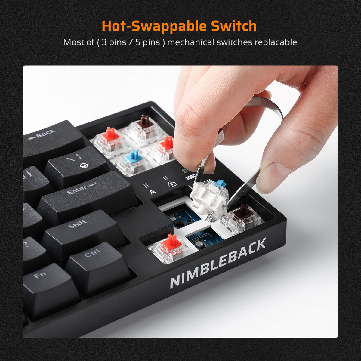 Redragon X LTC NB681 68 Keys Wired Mechanical Keyboard (S..., image 6 of 10 - enlarged view