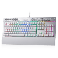 Redragon K550 RGB Gaming Keyboard, 104 Keys + 12 Macro G Keys Wired Mechanical Keyboard w/Aluminu...