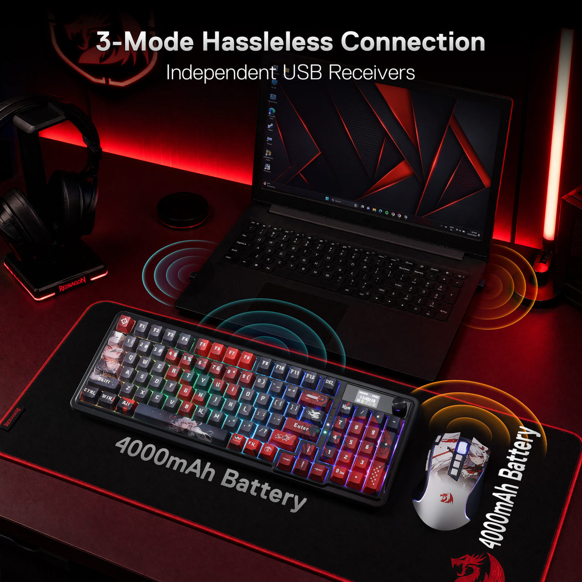 ARTEMIS K719 PRO Keyboard & PREDATOR M612 PRO Mouse Anime..., image 6 of 10 - enlarged view