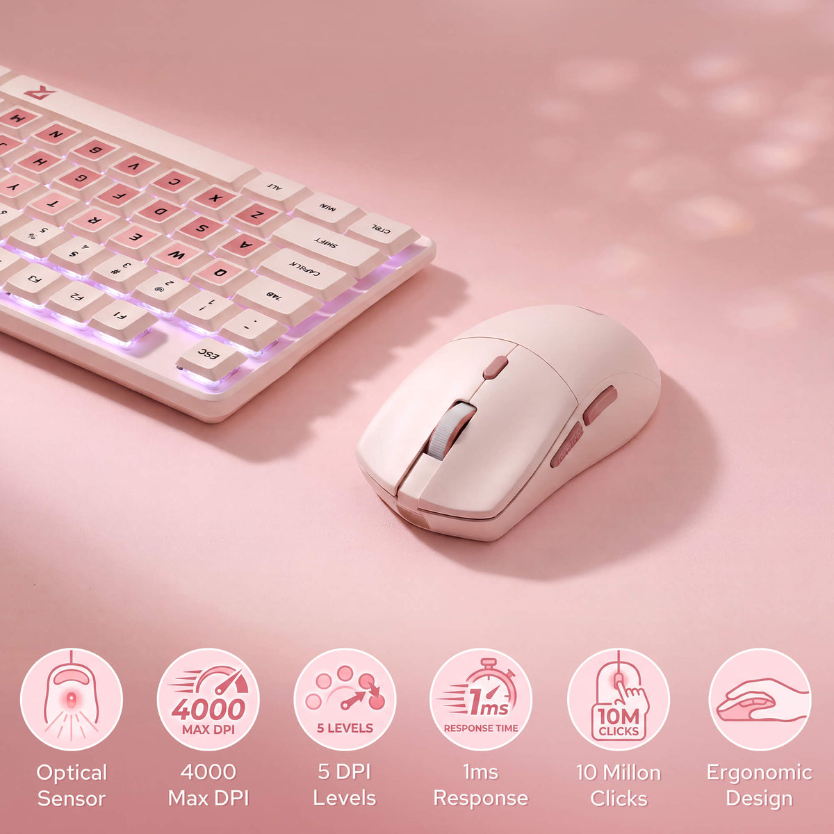 BS8531 Wireless Gaming Keyboard & Mouse, image 3 of 9 - enlarged view