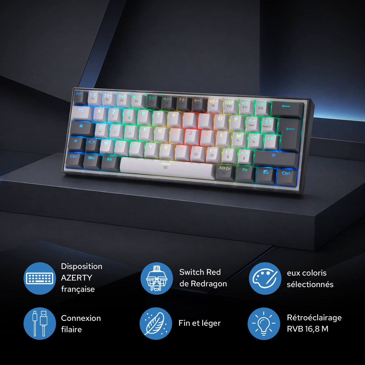 CB201 Gaming Keyboard & Mouse Wired Combo, image 44 of 46 - enlarged view