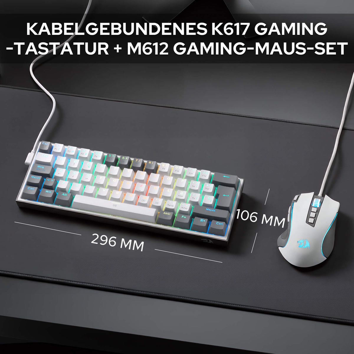 CB201 Gaming Keyboard & Mouse Wired Combo, image 39 of 39