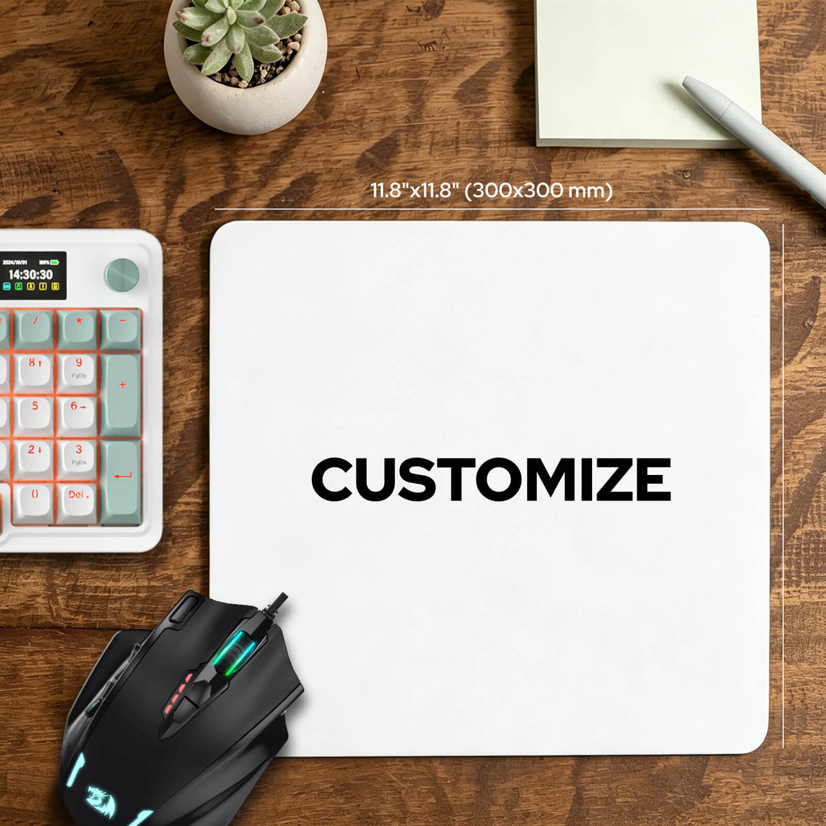 Custom Glass Mouse Pad, image 3 of 6 - enlarged view