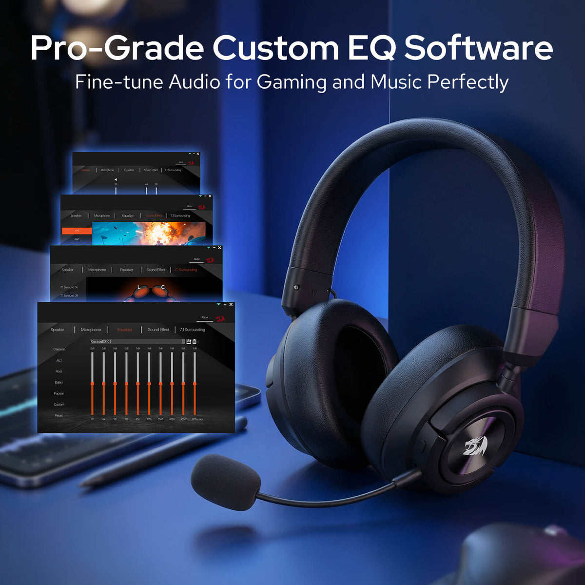 SPECTRA PRO H889 Wireless Gaming Headset, image 4 of 22