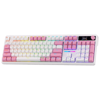 Redragon K762 Wireless Gasket Gaming Keyboard w/Hype Screen & Knob, 104 Keys Mechanical Keyboard,...