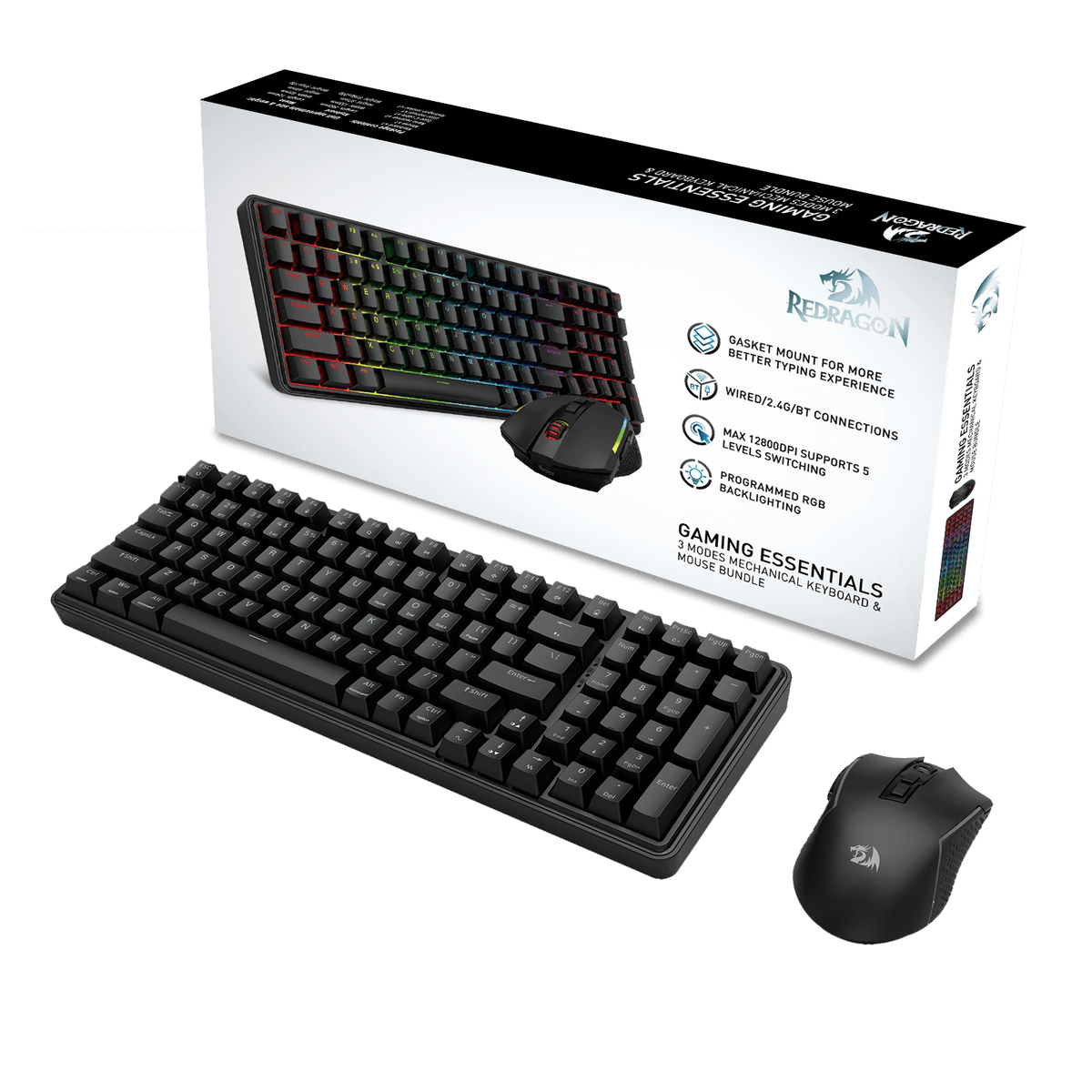 S162 3-Mode Wireless Gaming Keyboard & Mouse Combo, image 14 of 18