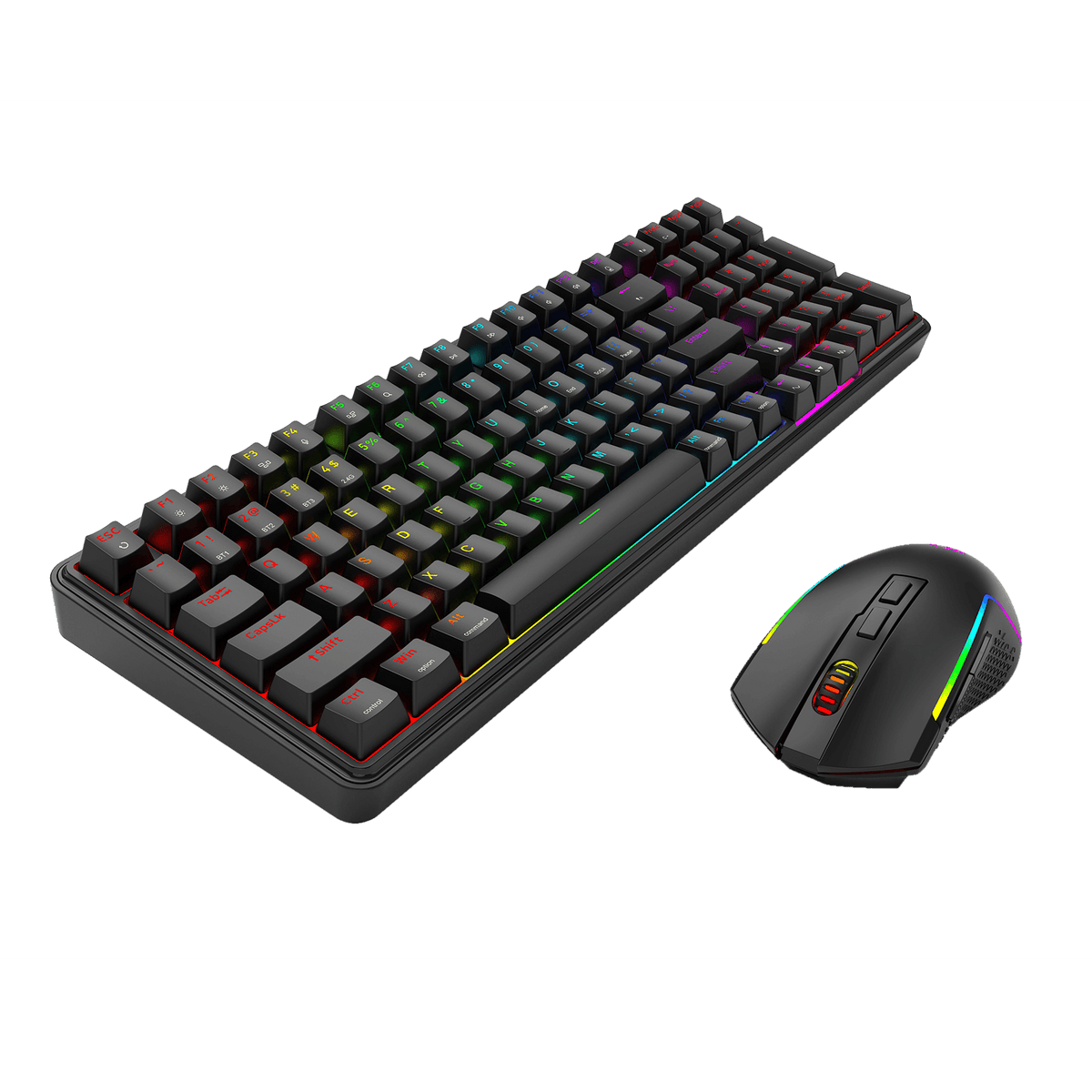 S162 3-Mode Wireless Gaming Keyboard & Mouse Combo, image 17 of 18 - enlarged view