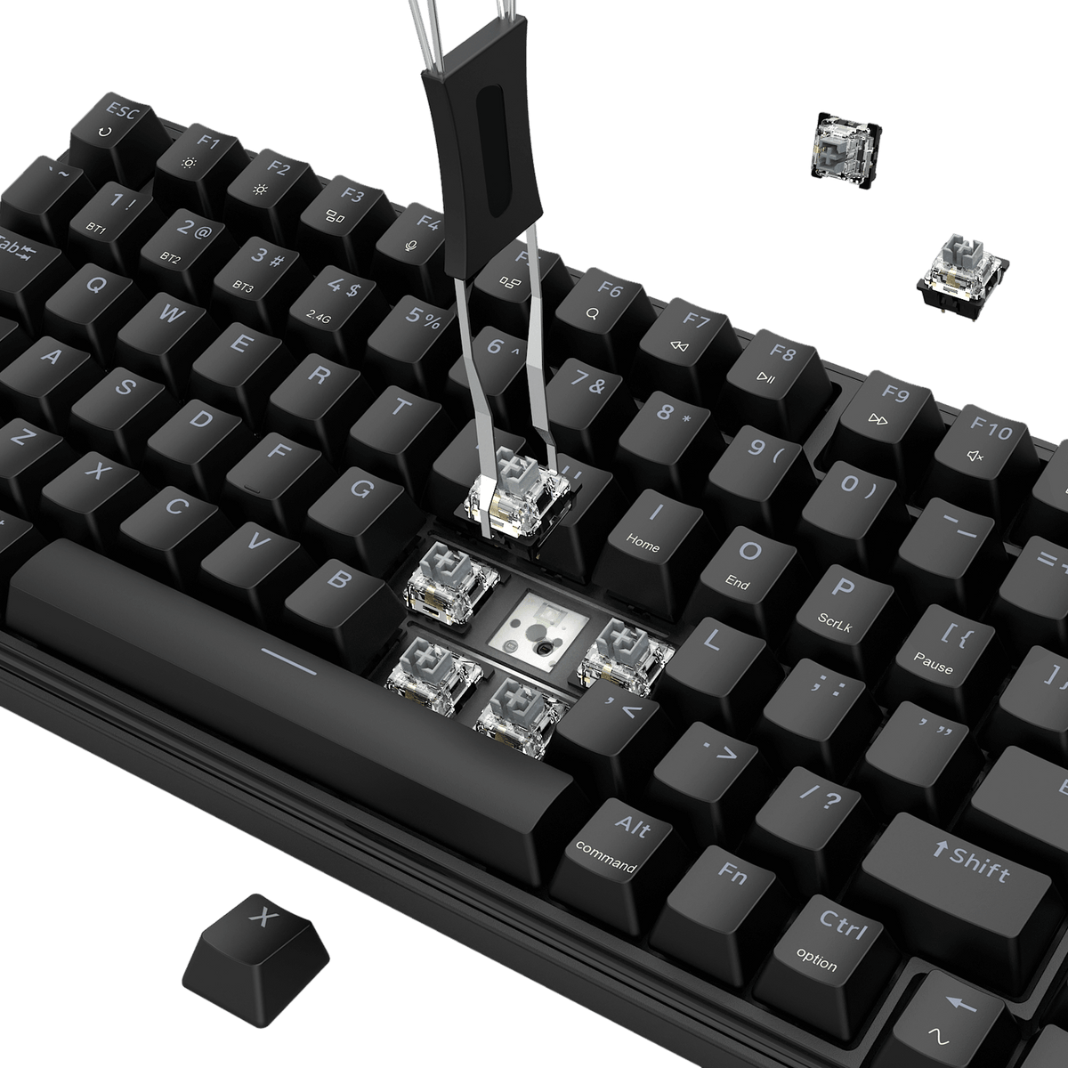 S162 3-Mode Wireless Gaming Keyboard & Mouse Combo, image 12 of 18 - enlarged view
