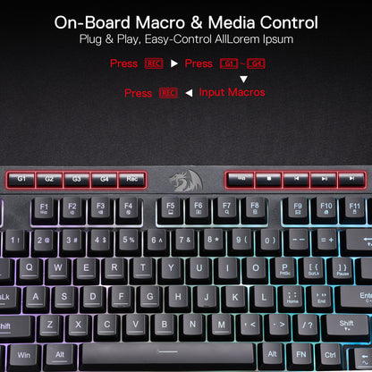SHIVA K515 Membrane Gaming Keyboard - thumbnail 5