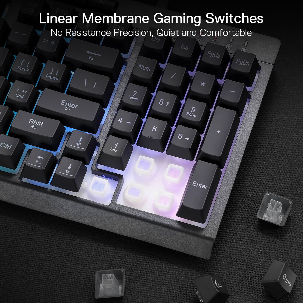 SHIVA K515 Membrane Gaming Keyboard, image 6 of 13