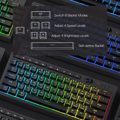 SHIVA K522 Membrane Gaming Keyboard - thumbnail 5