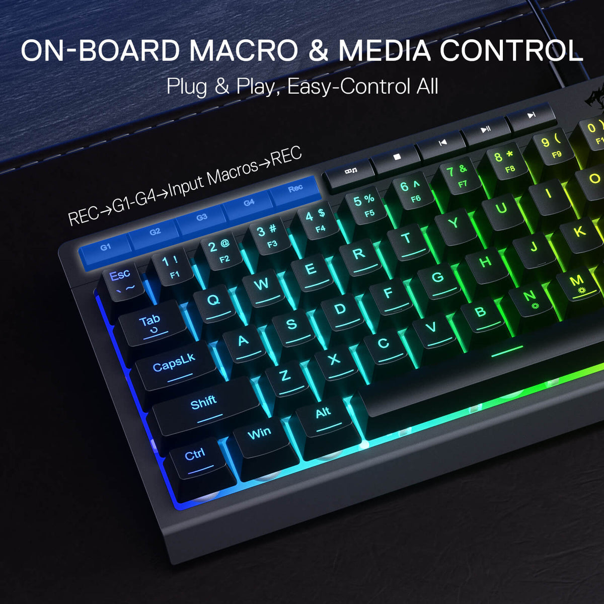 SHIVA K522 Membrane Gaming Keyboard, image 5 of 16