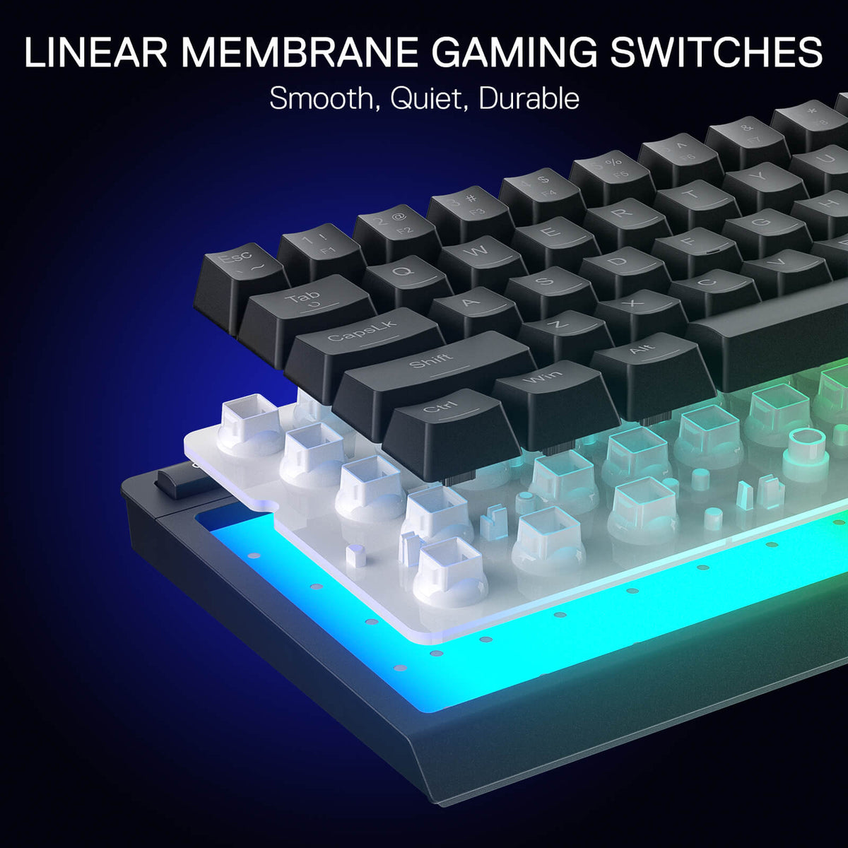 SHIVA K522 Membrane Gaming Keyboard, image 6 of 16