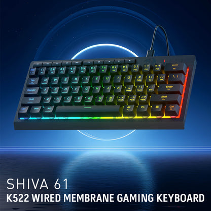 SHIVA K522 Membrane Gaming Keyboard - thumbnail 10
