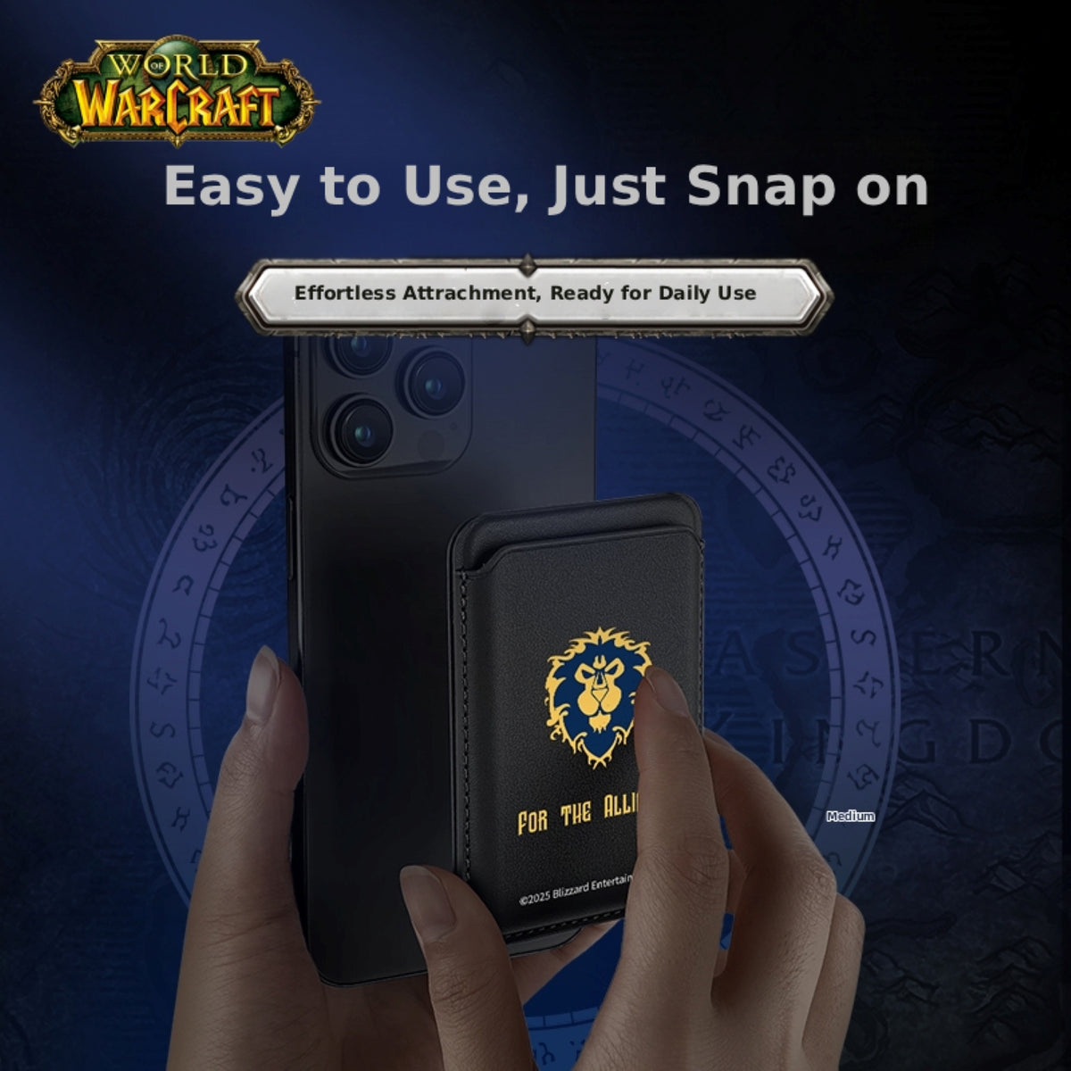 World of Warcraft Magnetic Wallet Doubles as Phone Stand, image 5 of 12 - enlarged view