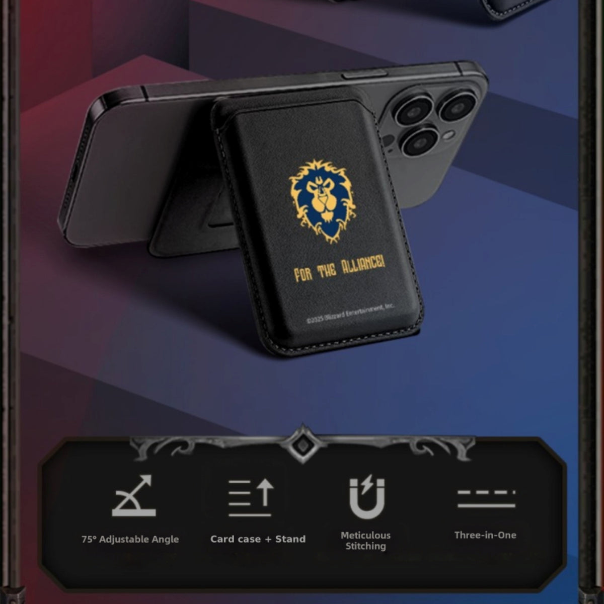World of Warcraft Magnetic Wallet Doubles as Phone Stand, image 8 of 11