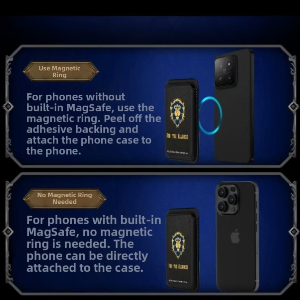 World of Warcraft Magnetic Wallet Doubles as Phone Stand, image 10 of 11