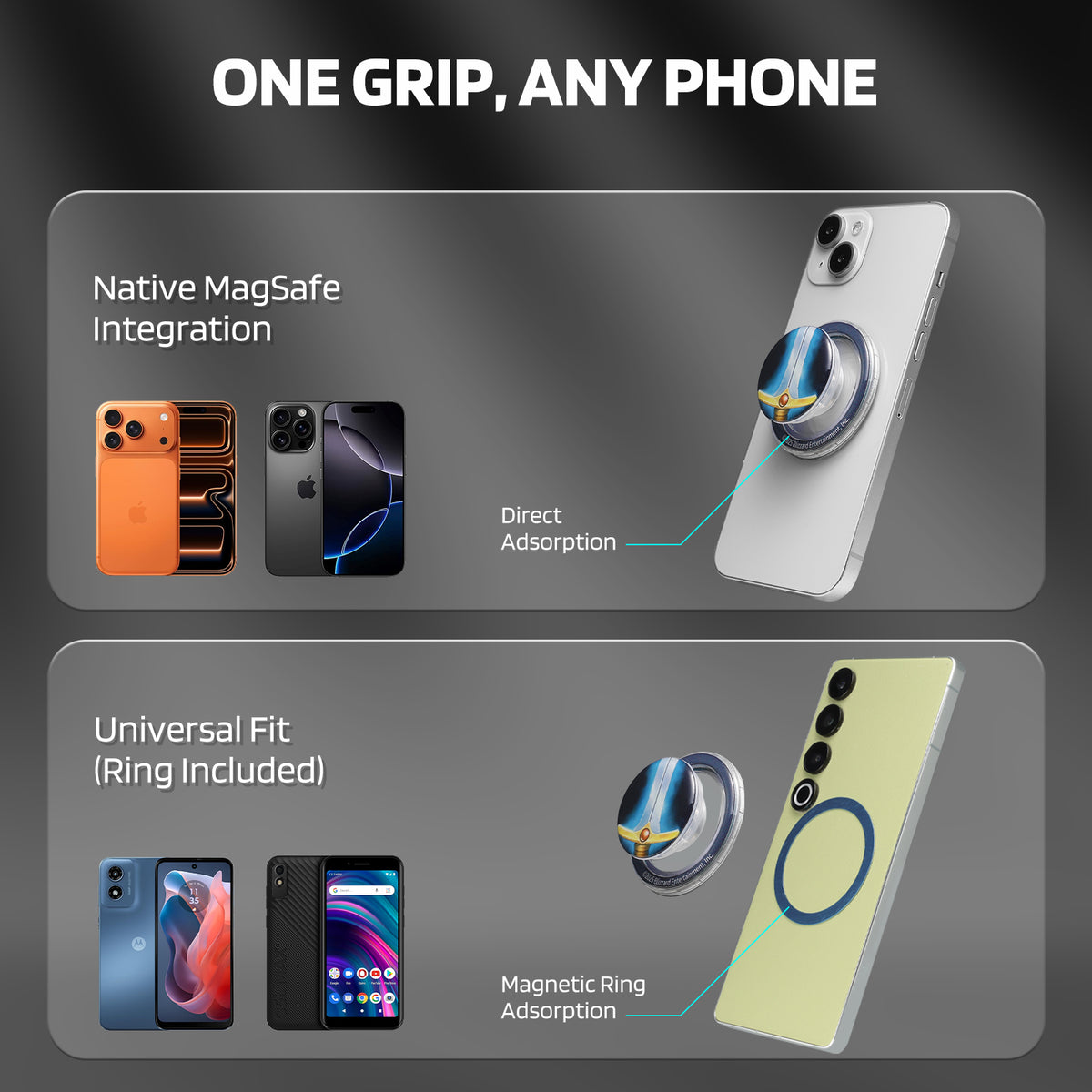 World of Warcraft Magnetic Airbag Phone Grip, image 21 of 21 - enlarged view