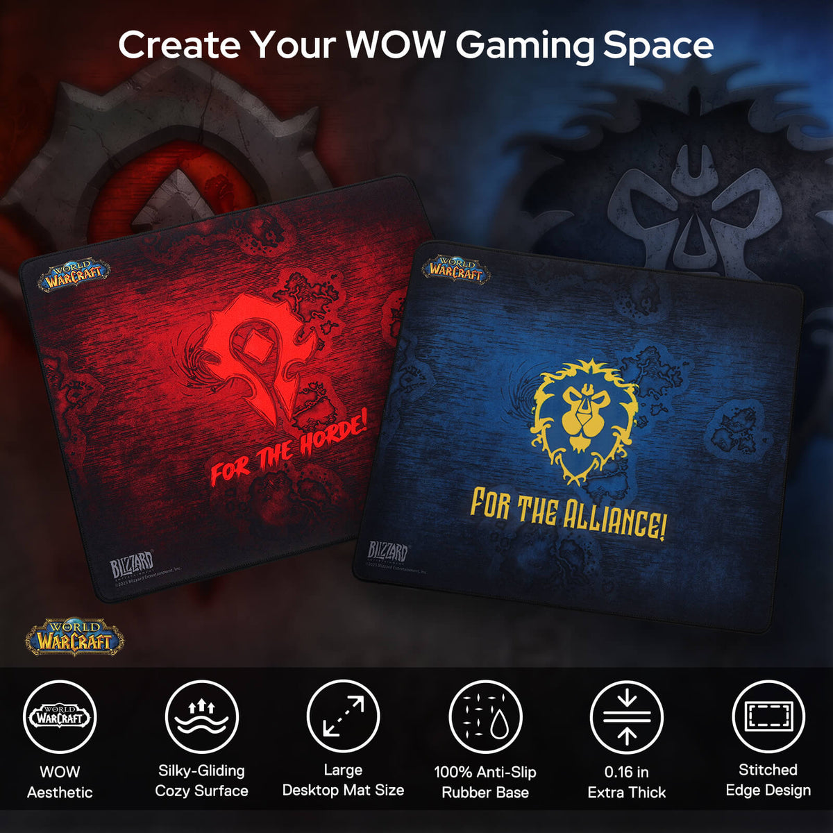 World of Warcraft XL/XXL Gaming Mouse Pad & Desk Mat, image 29 of 41 - enlarged view