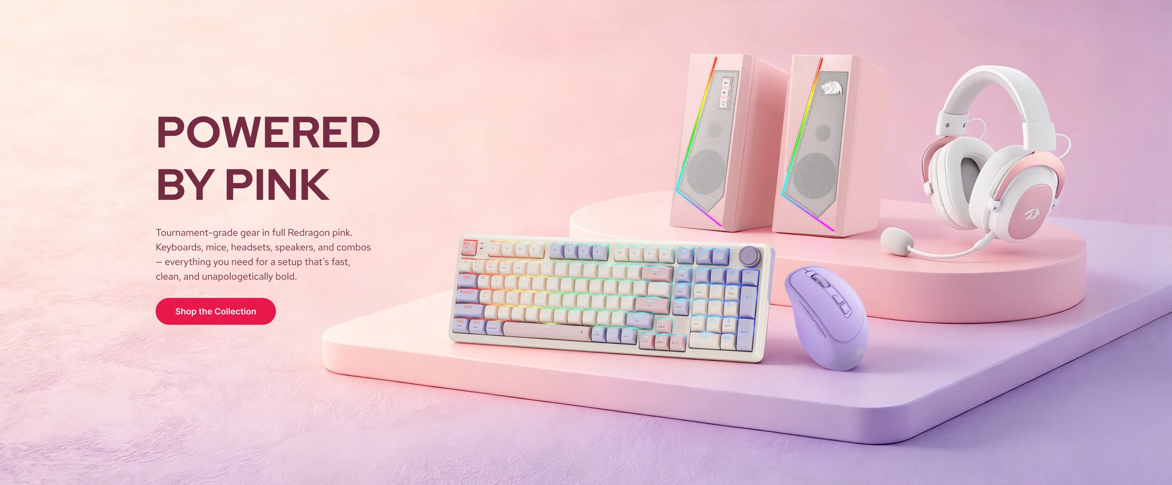 Powered by Pink collection - desktop