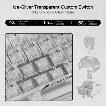 FIZZ K617 SE Full-Transparent Mechanical Keyboard - thumbnail 11