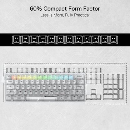 FIZZ K617 SE Full-Transparent Mechanical Keyboard - thumbnail 9