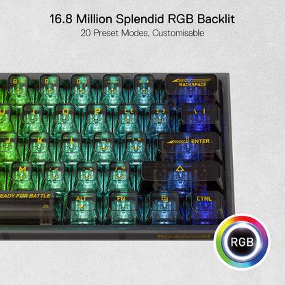 FIZZ K617 SE Full-Transparent Mechanical Keyboard - thumbnail 8