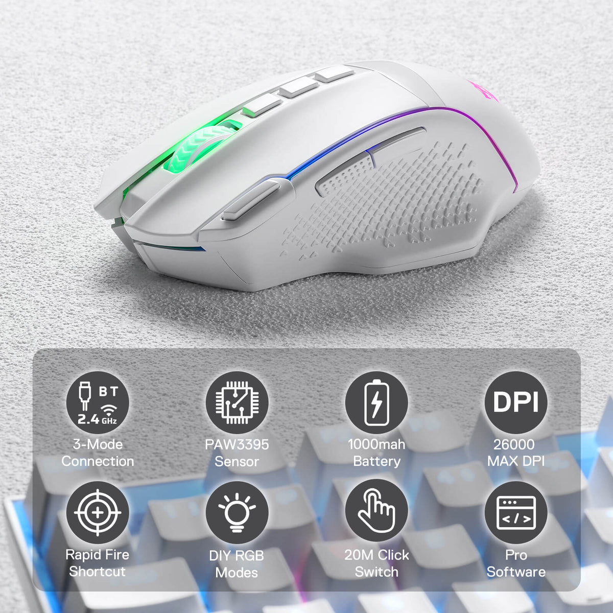 M991 Wireless FPS Gaming Mouse, image 15 of 37