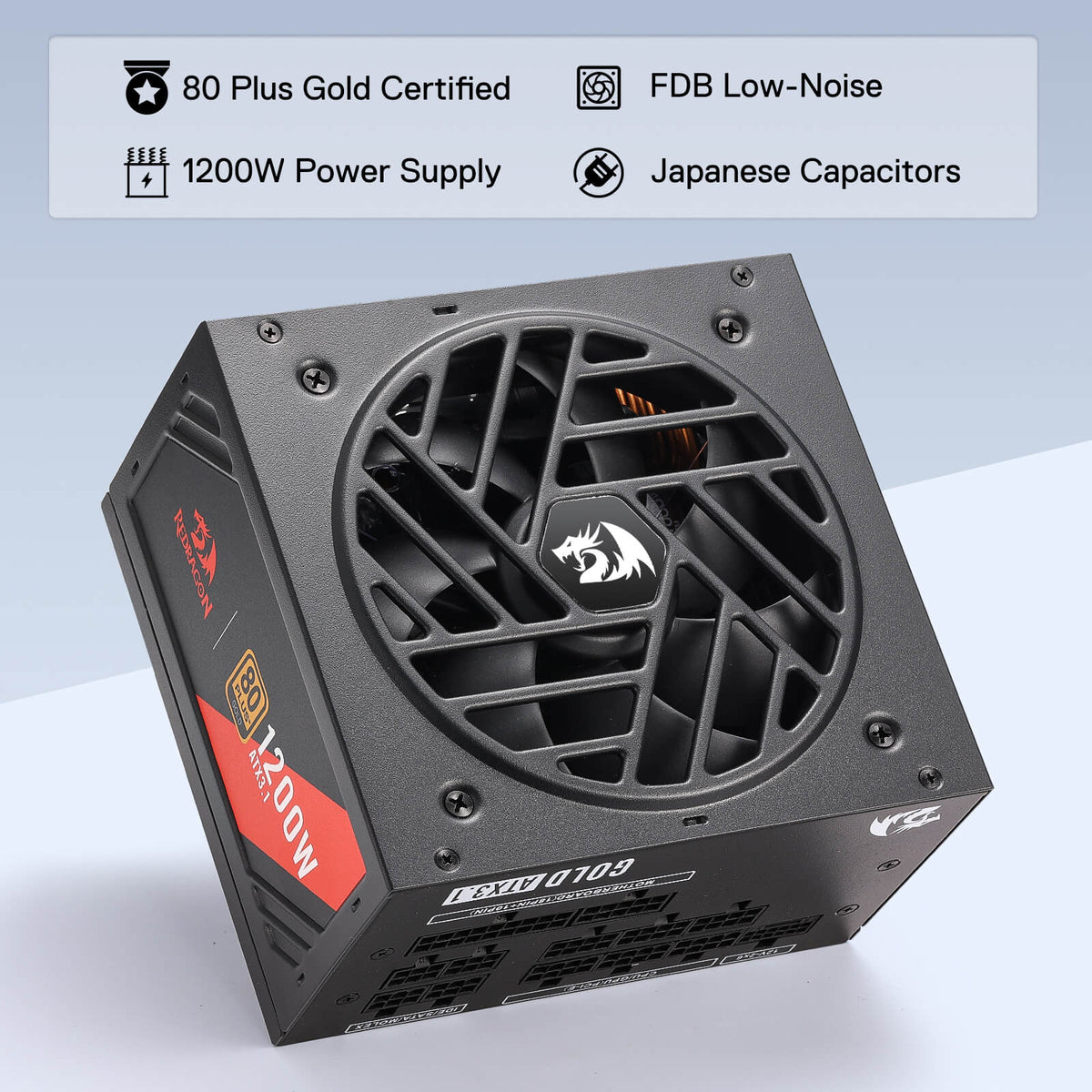 MASTER RGPS PRO 1200W 80 Plus® Gold ATX 3.1 PSU (Black & ..., image 10 of 18 - enlarged view