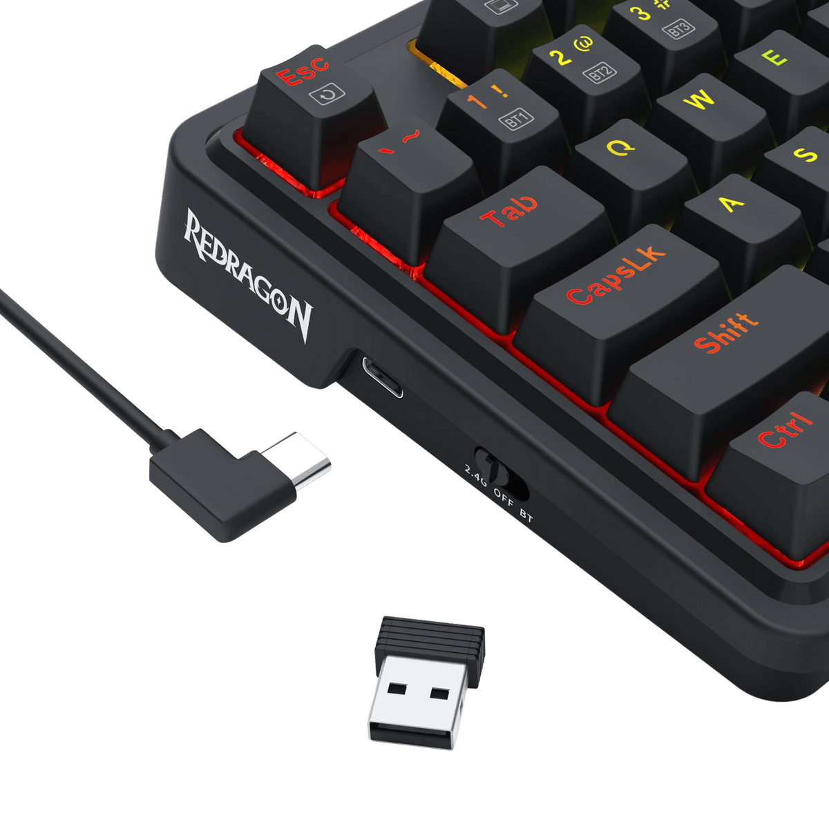 S168 3-Mode Wireless Gaming Keyboard & Mouse Combo, image 7 of 8