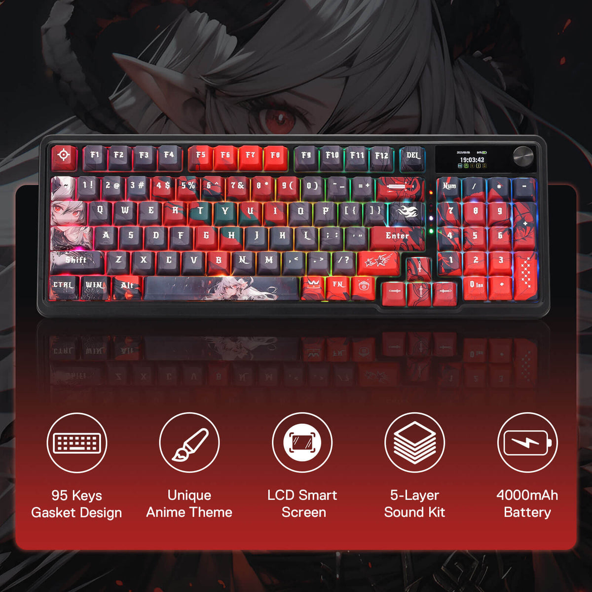 ARTEMIS K719 PRO Anime Keyboard, image 5 of 17
