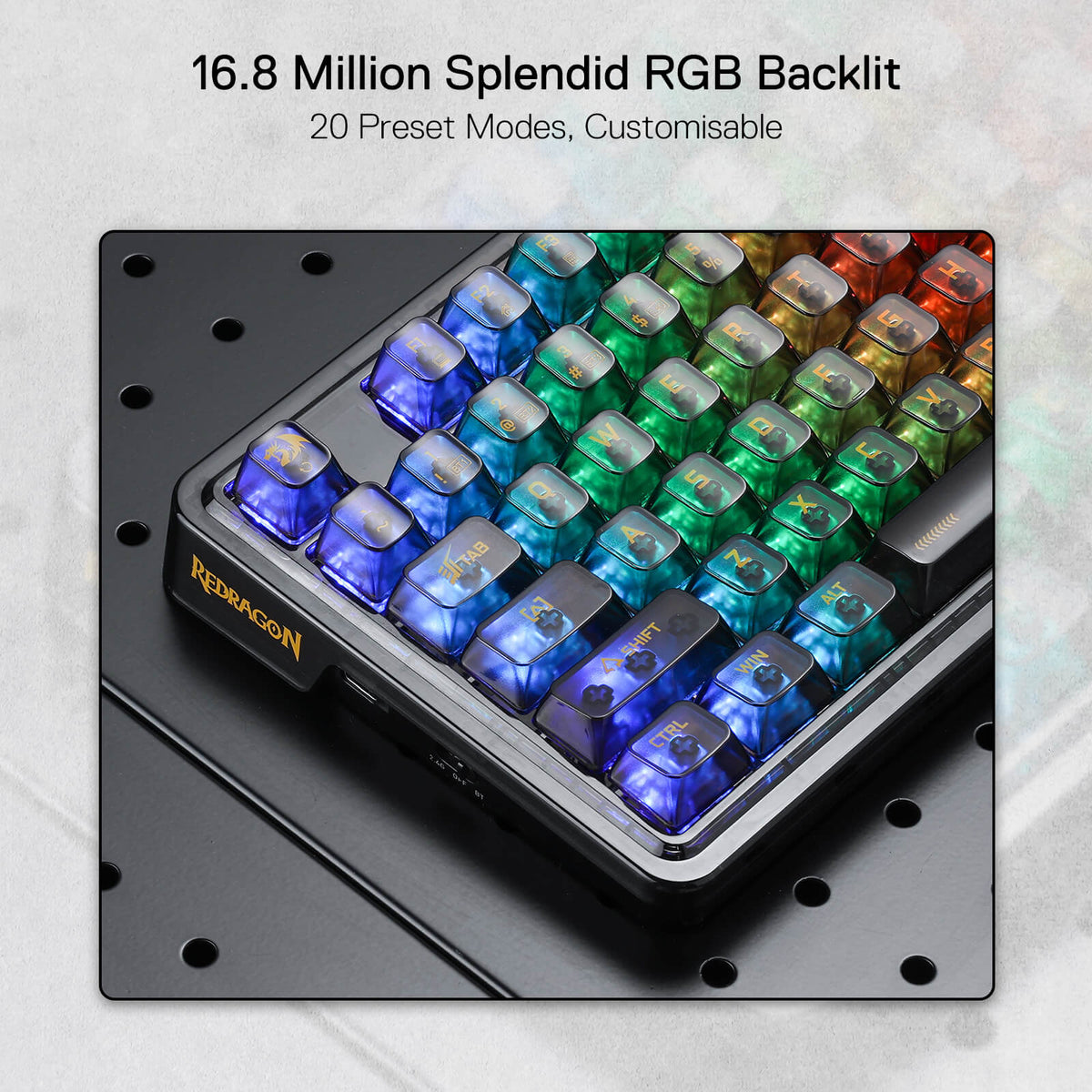 ELF PRO K649 Wireless Transparent Keyboard, image 9 of 28 - enlarged view